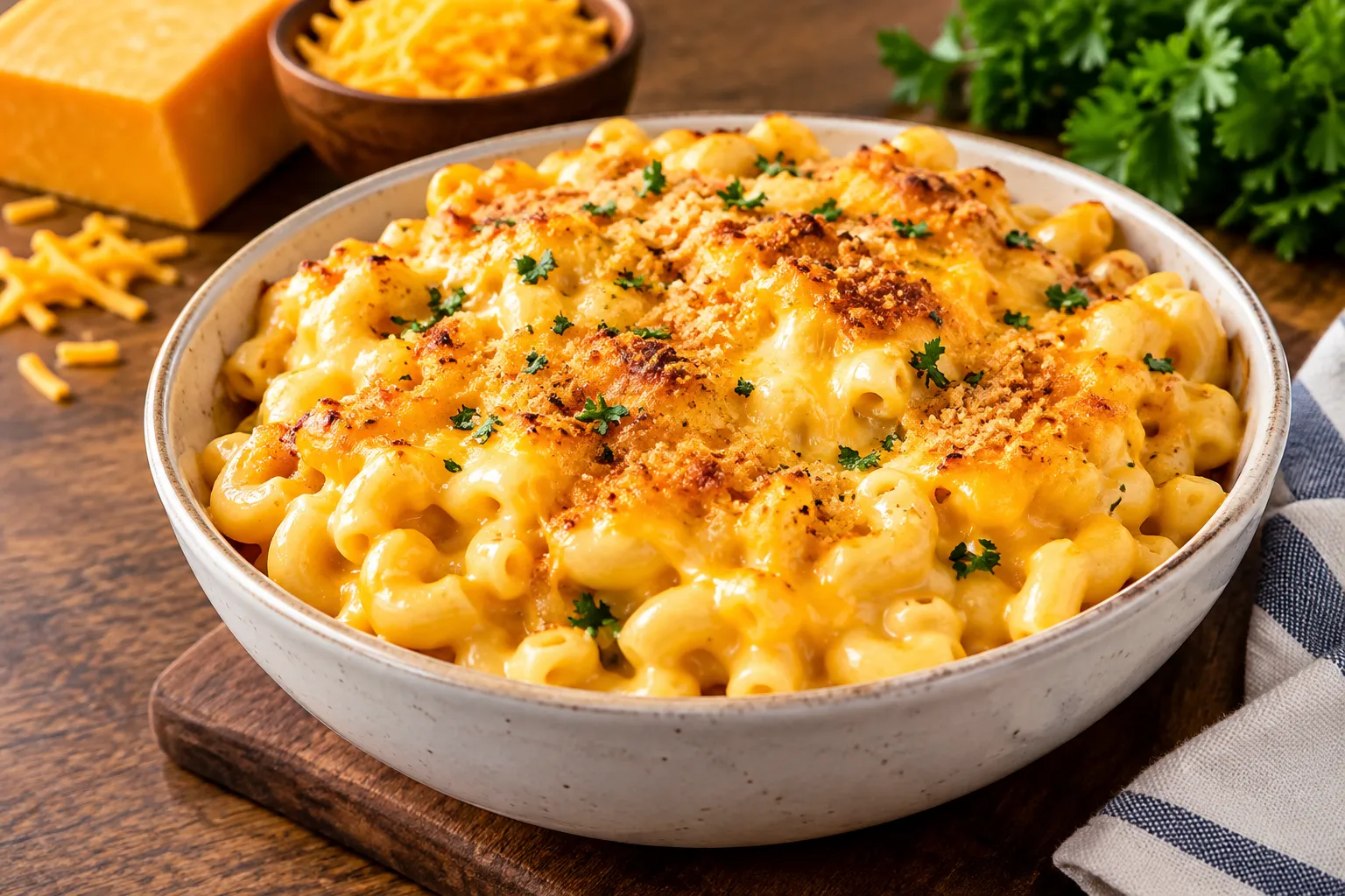 Baked macaroni and cheese