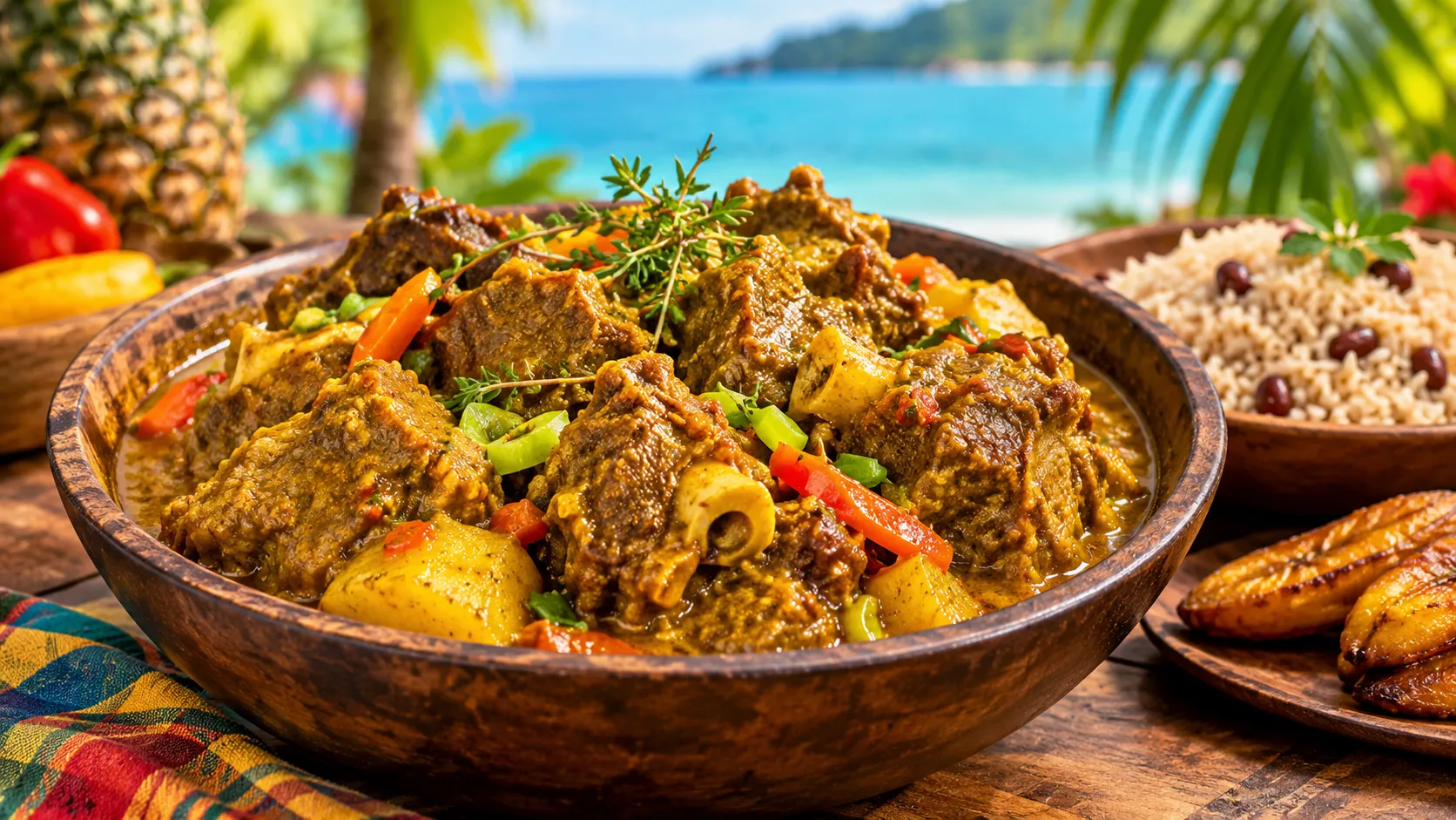 Island-style curried goat