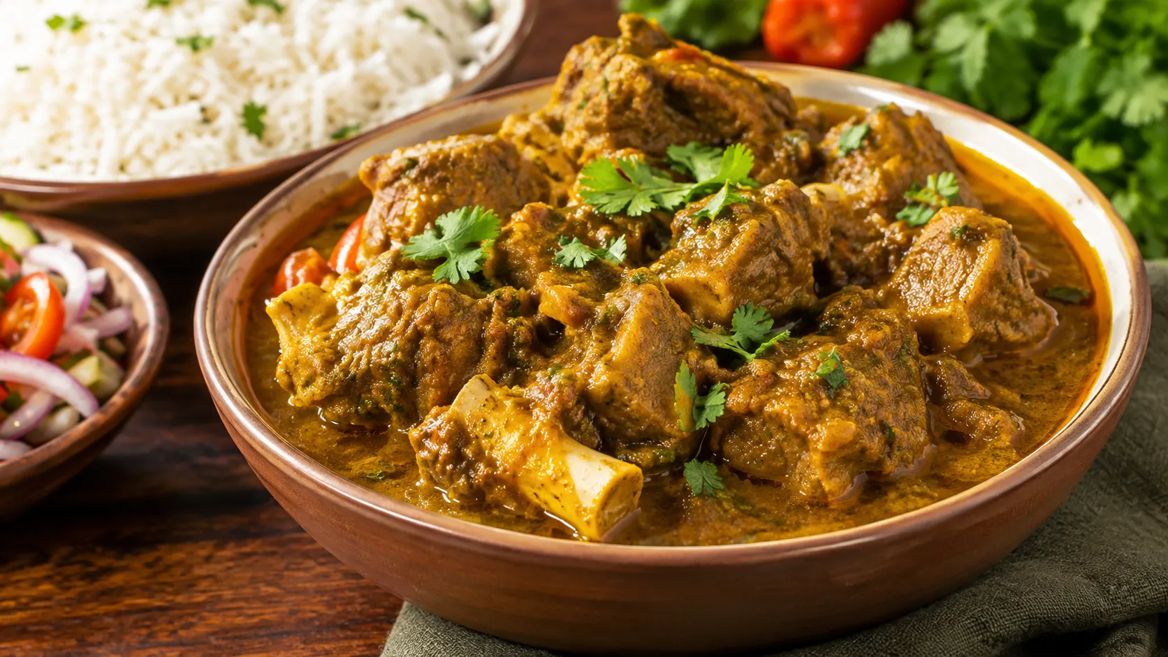 Caribbean-style curried goat