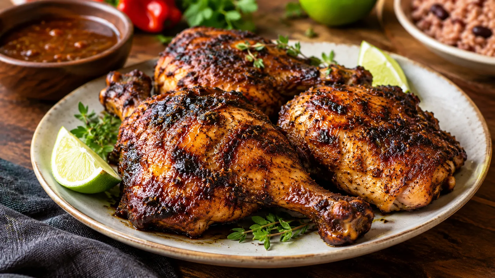 Spicy jerk chicken