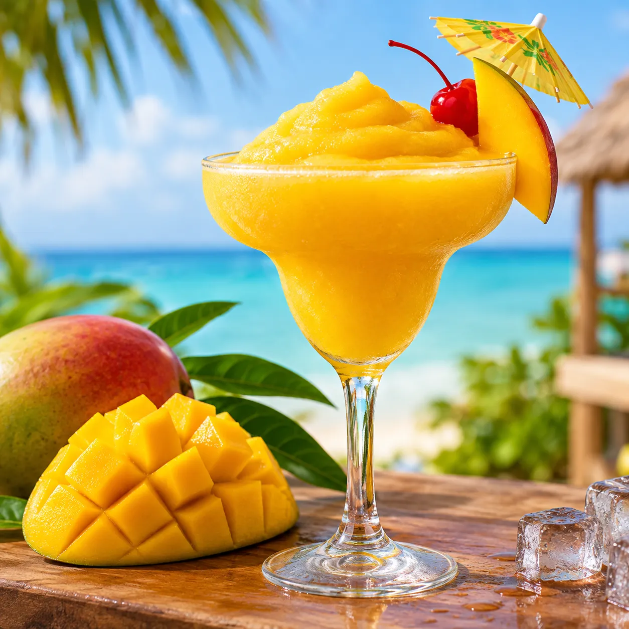 Frozen mango drink