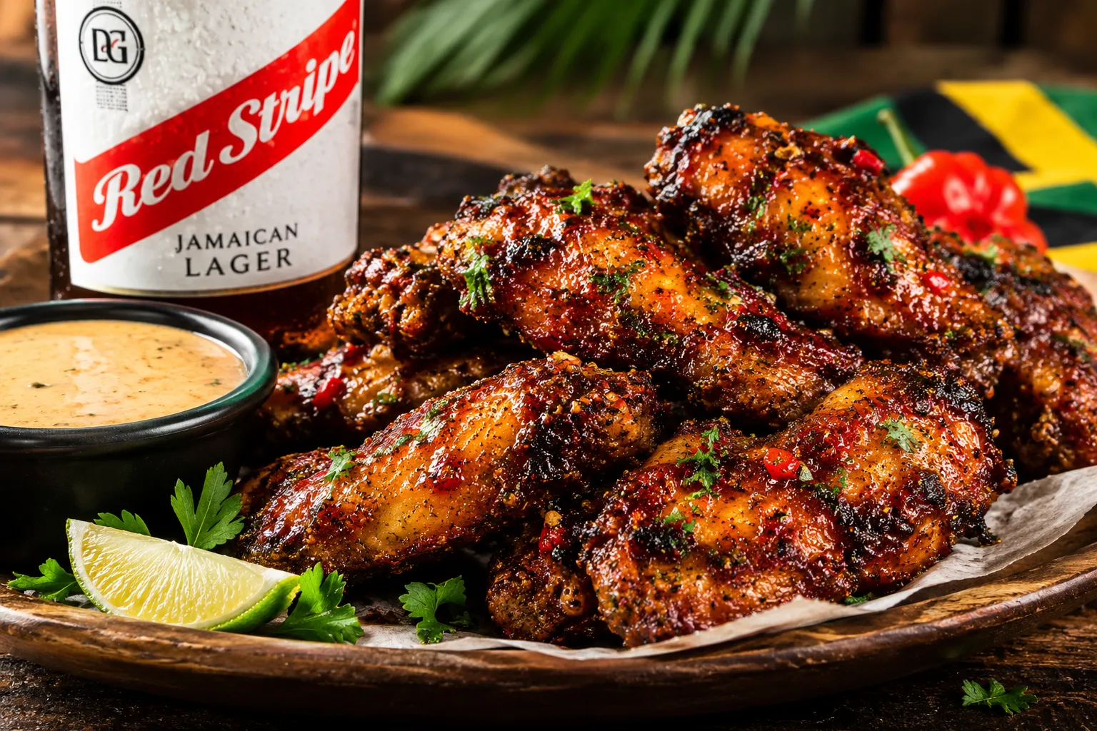 Spicy Jamaican jerk wings