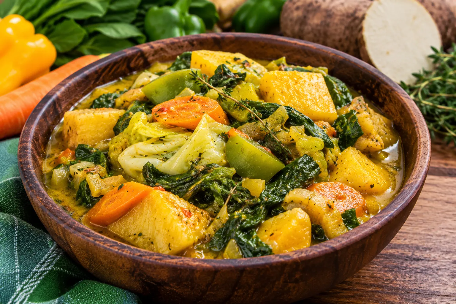 Jamaican-style vegan vegetable stew